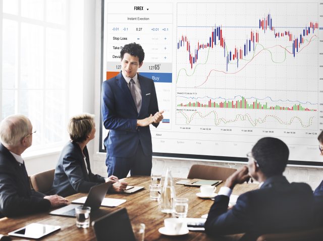 Forex Trade Graph Chart Concept