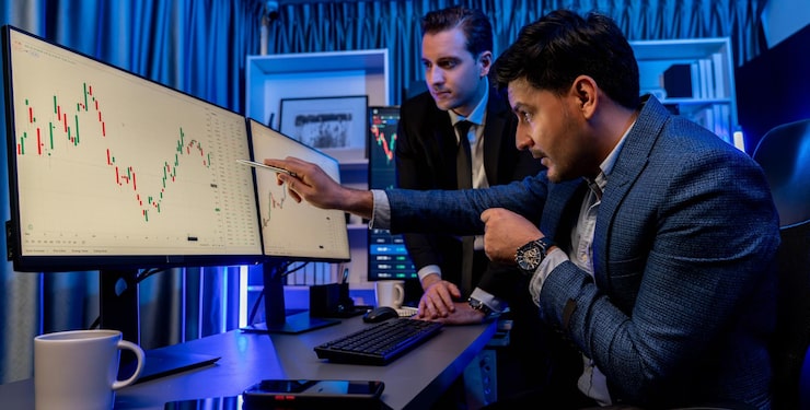 stock-exchange-traders-looking-high-profit-chart-investment-panorama-view-analyzing-monitor-night-concept-discussing-financial-technology-growth-neon-light-workplace-sellable_31965-335772 stock-exchange-traders-looking-high-profit-chart-investment-panorama-view-analyzing-monitor-night-concept-discussing-financial-technology-growth-neon-light-workplace-sellable_31965-335772